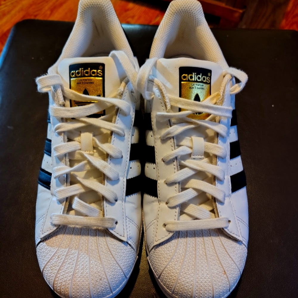 adidas Superstar White with Black Stripes